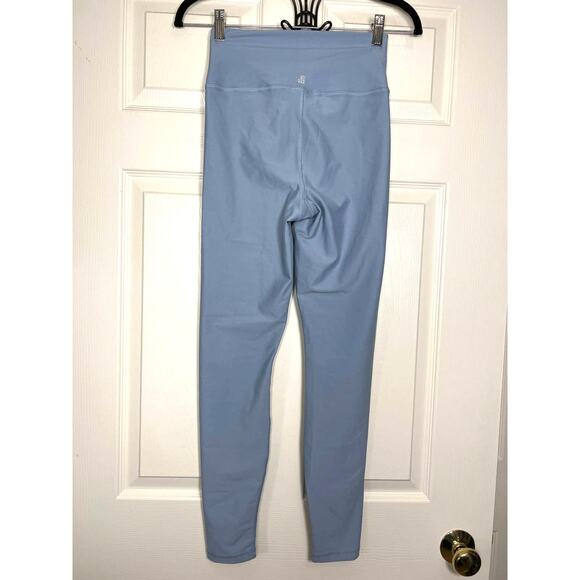 Revolve WEWOREWHAT Dusty Blue Lace Up Front Legging Size Small - Picture 3 of 8